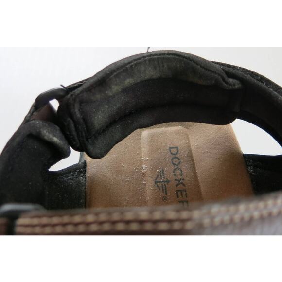 DOCKERS Newpage Outdoor Sport Sandal Size 12M Men's Adjustable Straps Brown - Picture 10 of 13